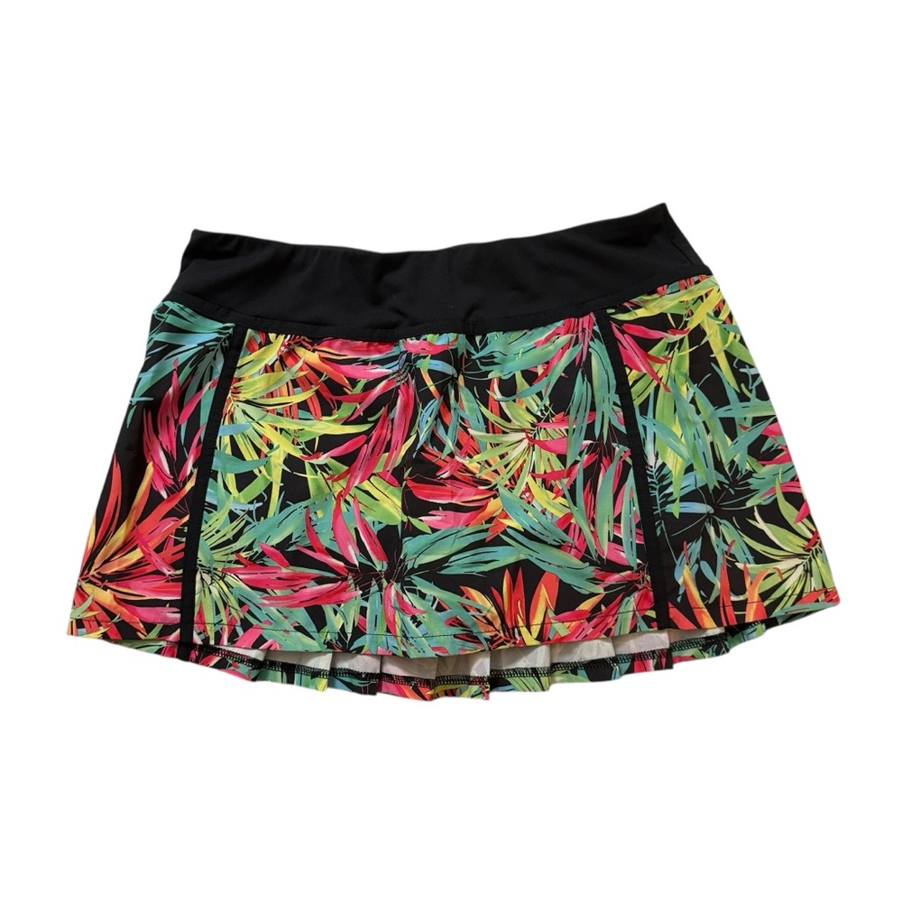 Fabletics Tropical Print Skort Skirt Tennis Pickleball Golf Size M - Picture 3 of 5